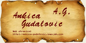 Ankica Gudalović vizit kartica